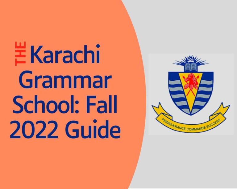 Fall 2022 guide of the Karachi Grammar School